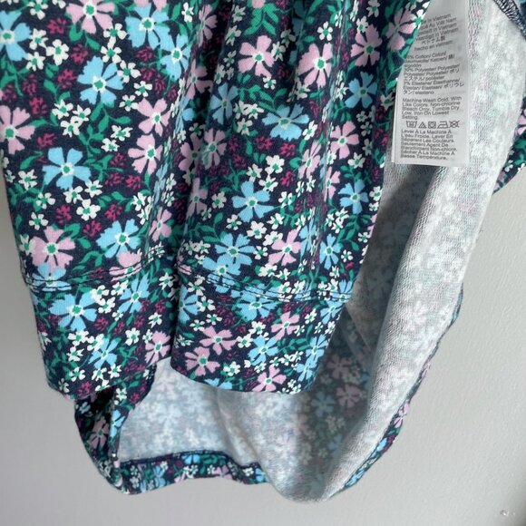 J. Crew Floral French Terry Sweatshirt Size L Blue Green NWOT - Picture 14 of 14